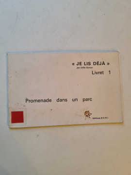 JE LIS DÉJÀ livret 1 promenade dans un parc. Olivio Gomez