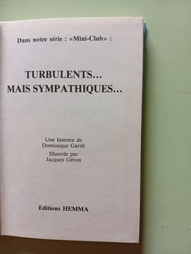 Turbulents... Mais Sympathiques. Géron Jacques