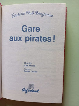 Gare aux pirates. Ann Rocard