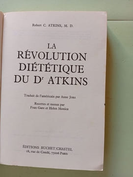 La Révolution dietétique du Docteur Atkins. du Docteur Atkins