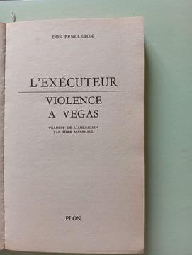 Violence à Végas. Don Pendleton