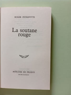 La soutane rouge (Collection "Crime parfait") (French Edition). Roger Peyrefitte