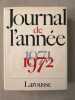 Journal de l'année 1972. 
