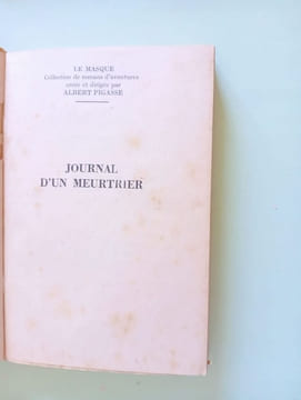 Journal d'un meurtrier. Robert Petit