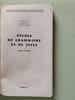 ETUDES DE GRAMMAIRE ET DE STYLE - tyome 2. Jean Chailllet