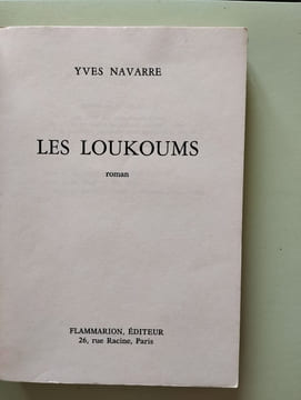 les loukoums. Yves Navarre