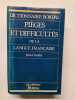 Dictionnaire des Pieges et Difficultes de la Langue Francaise. Girodet Jean