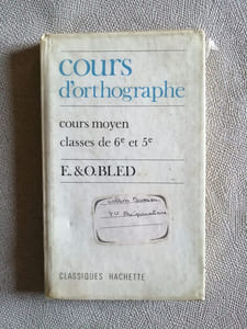 Cours d'orthographe