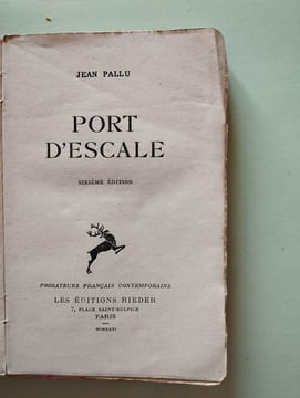 Port d'Escale - sixiéme édition. Jean Pallu