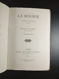La bourse comédie en cinq actes Deuxième édition