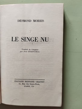 Le singe nu. Desmond Morris