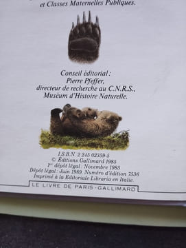 L'Ours un géant pas si tranquille. Pfeffer Pierre Stéphan Franck
