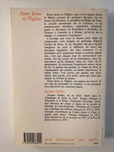 Entre Jésus et l'Eglise