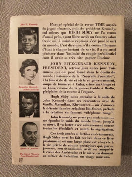 John Fitzgerald Kennedy Président. Hugh Sidey