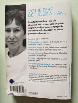 Votre bébé de 1 jour à 1 an. Bacus Anne