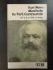 Manifeste du Parti Communiste. Karl Marx