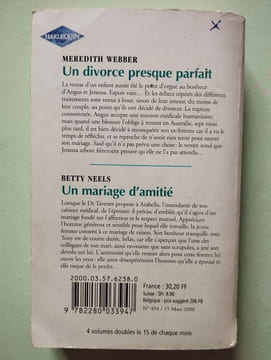 Un divorce presque parfait. WEBBER MEREDITH / BETTY NEELS