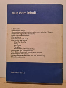 Königs Erläuterungen Der gute Mensch von Sezuan