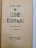 L'Esprit missionnaire. l'abbé Michonneau et le R.P. Chéry  a.p