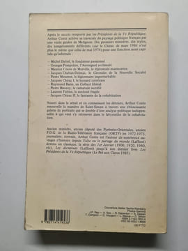 Les premiers ministres de la ve republique. Conte-a