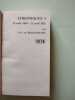 Chroniques. Tome 3 26 Aout 1884-13 Avril 1891. Maupassant Guy de