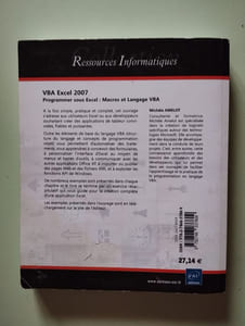 VBA Excel 2007 - Programmer sous Excel : Macros et Langage VBA