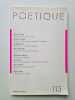 Poétique n° 113. Collectif