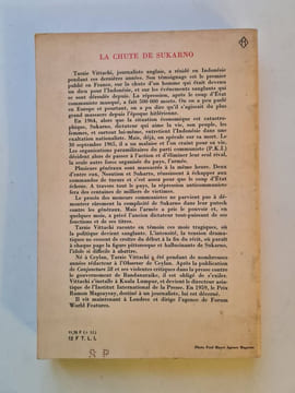La chute de Sukarno. Tarzie Vittachi