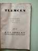 Tlemcen - Evocation Sur Son Passe. R.P.G. Théry  O.P