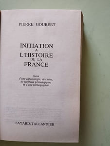 Initiation à l'histoire de France