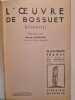 L'oeuvre de Bossuet. 