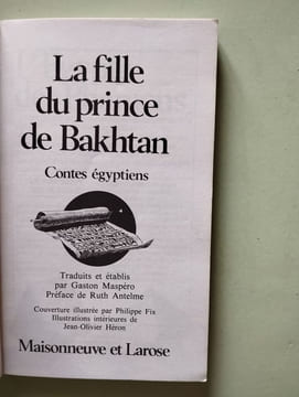 La fille du prince de Bakhtan. Maspéro gaston