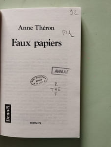 FAUX PAPIERS