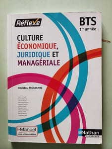 Culture économique juridique et managériale BTS 1re année