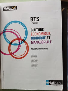 Culture économique juridique et managériale BTS 1re année