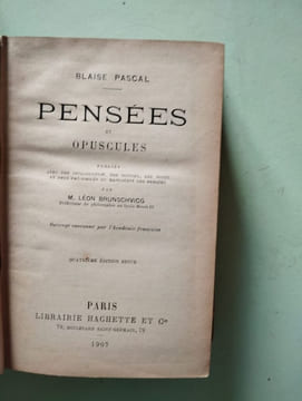 Pensees. Blaise Pascal
