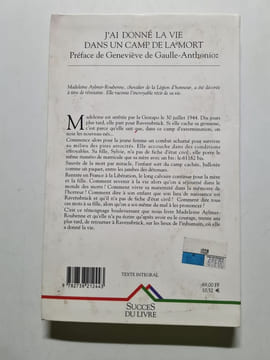 J'ai donne la vie dans un camp de la mort (Livre 5 Euros (). AYLMER ROUBENNE MADELEINE