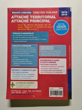 Réussite Concours - Attaché territorial Attaché principal Cat. A - 2018-2019 - Préparation complète: Concours externe interne 3e voie et examens ...