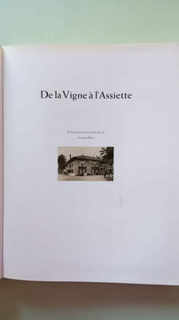 De la vigne à l'assiette. Blanc Georges