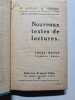 Nouveaux textes de lectures. O. Auriac  M. Havard  Mme B. Jughon