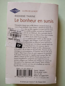 Le bonheur en sursis. THAYNE RAEANNE