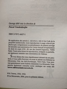 La révolte des pendus. Traven B