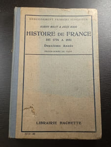 Histoire de france de 1774 à 1851 deuxième année