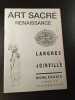 ART SACRE RENAISSANCE - Lanres Joinville. 