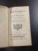 La rh&eacute;torique ou les r&egrave;gles de l'&eacute;loquence. M. GIBERT