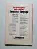 Langue fran&ccedil;aise : les parlers r&eacute;gionaux. Alain Lerond