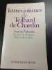 Lettres intimes de Teilhard de Chardin. Aubier Montaigne