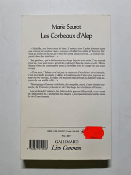 Les corbeaux d'Alep. Seurat Marie