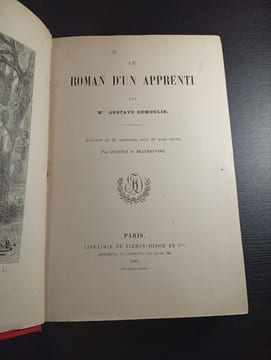 Le roman d'un apprenti. Mme Gustave Demoulin