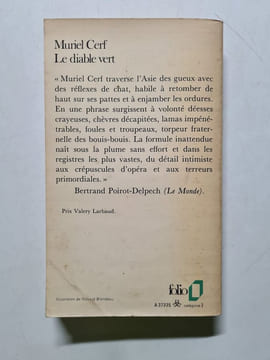 Le diable vert. Muriel Cerf